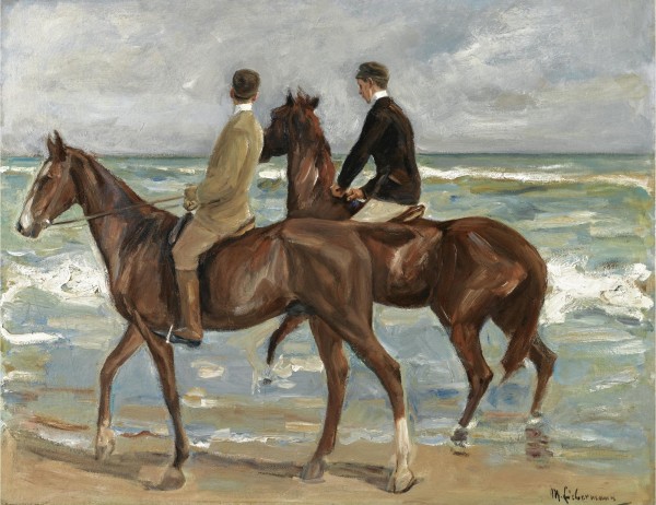 Two Riders on the Beach by Max Liebermann
